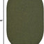 Alfombra Ovalada Reversible 5x8ft Color Verde