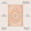 Alfombra área 8x10ft textura Sinjuri naranja/crema exterior