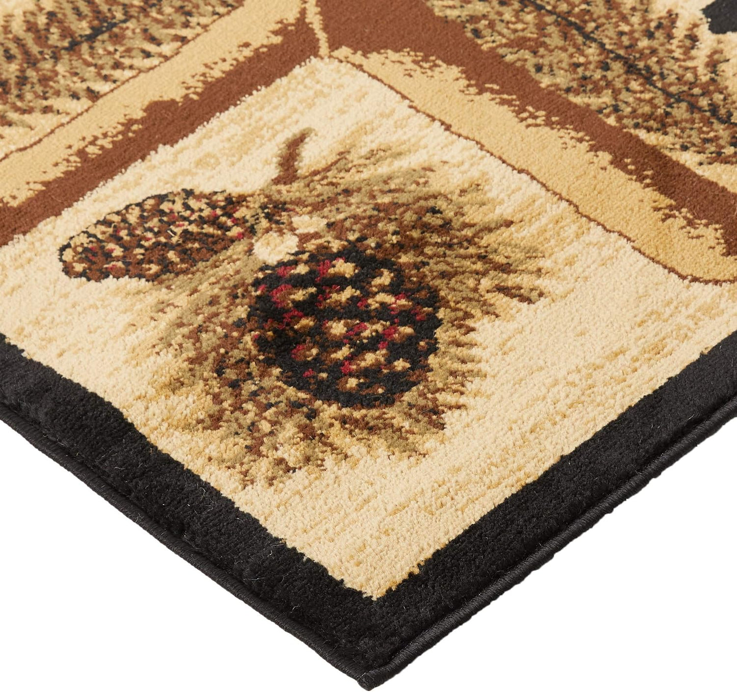 Alfombra rústica tipo cabaña 5'3x7'3