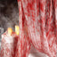 Tela sangrienta Halloween 315x85pulg gasa decoración