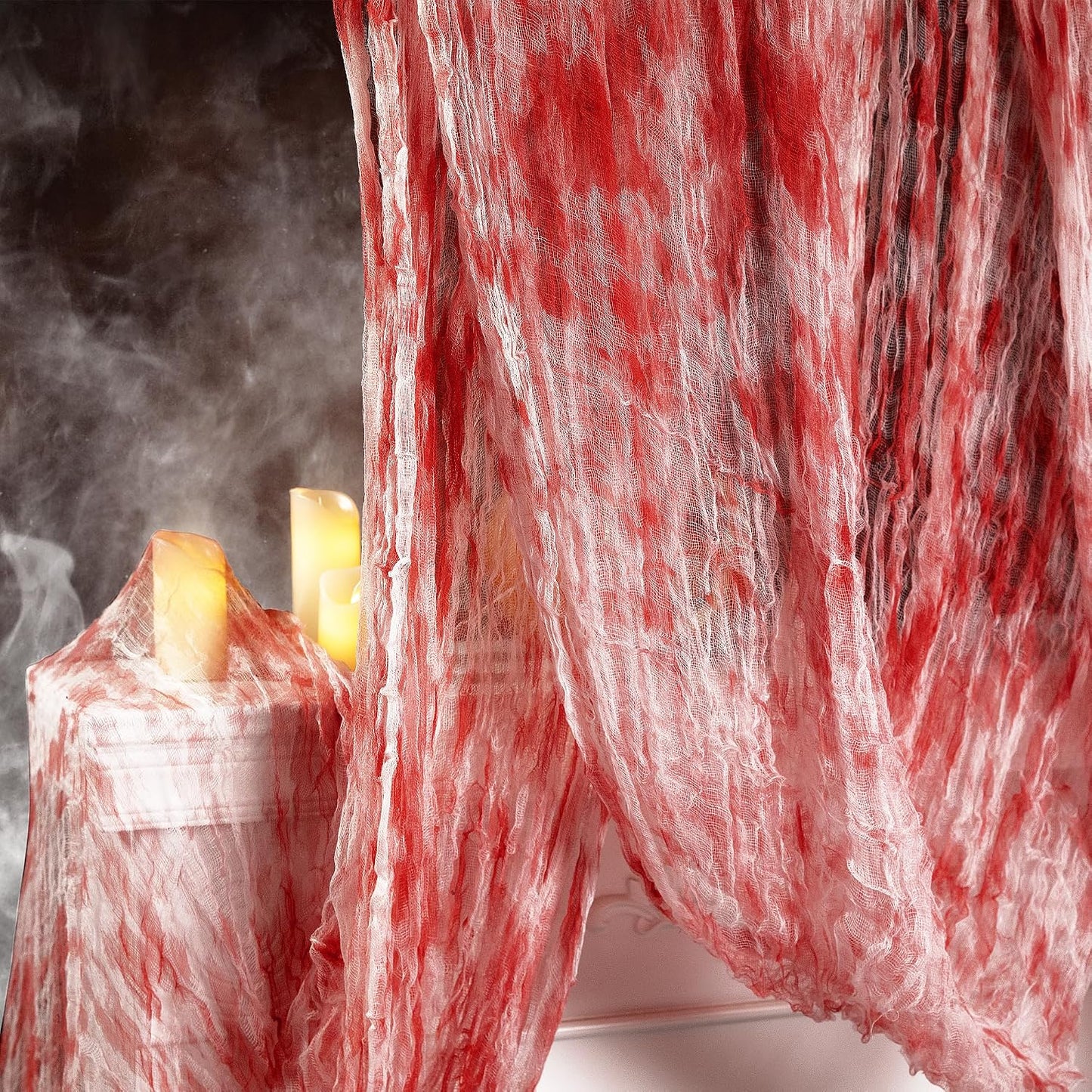 Tela sangrienta Halloween 315x85pulg gasa decoración