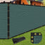 Malla resistente verde 6x50pies 100 correas valla cadena
