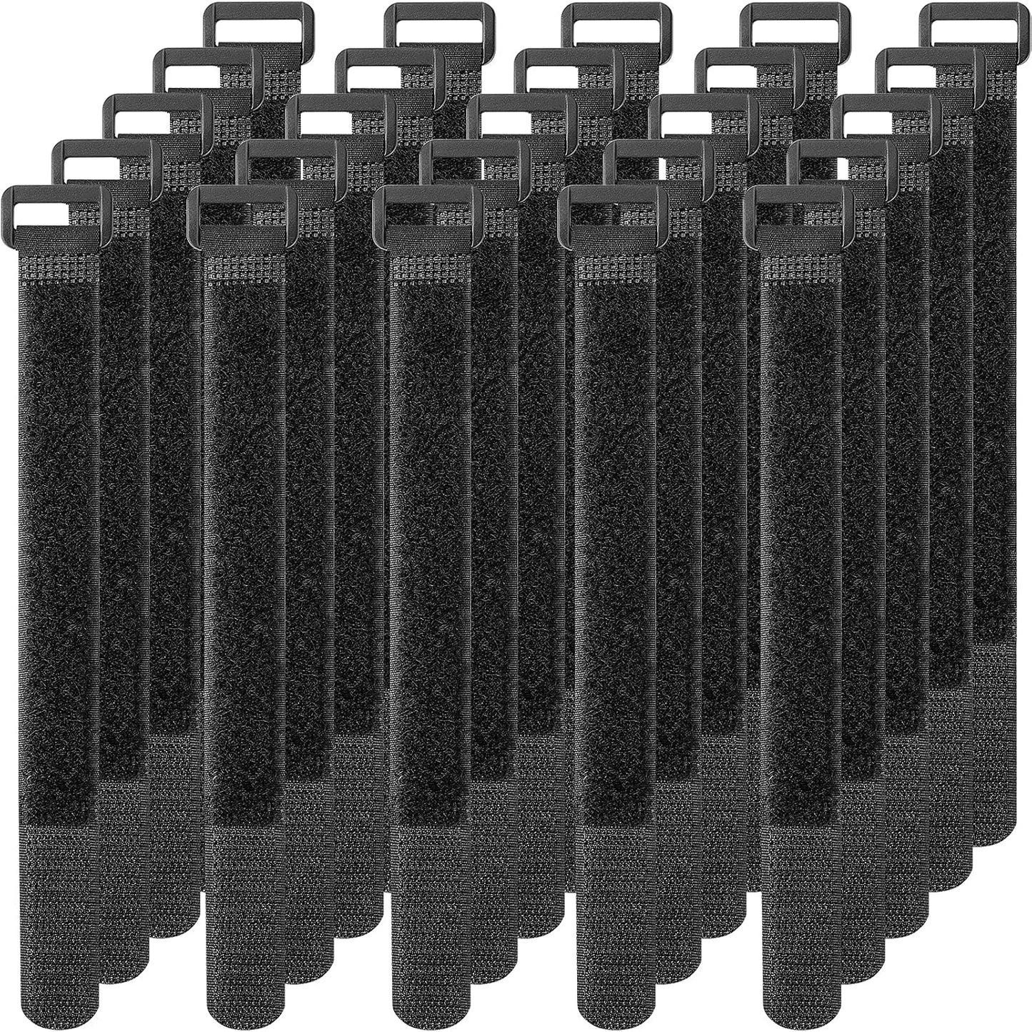 Sujetacables ajustables con hebilla plástico 25uds