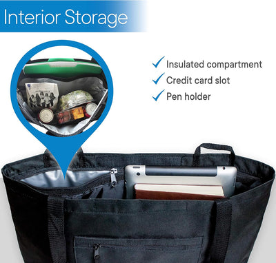 Bolsa andador con enfriador térmico ajustable negro