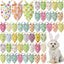 50 Bandanas Triangulares para Perros Diseño Pascua 19.7x13.8pulg