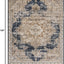 Alfombra área Chateau Roosevelt 8x10ft Azul Oscuro/Beige