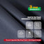 Fundas muebles patio resistentes UV 72x31pulg gris
