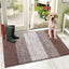 Tapete puerta entrada antiderrap absorbente 32x40" café