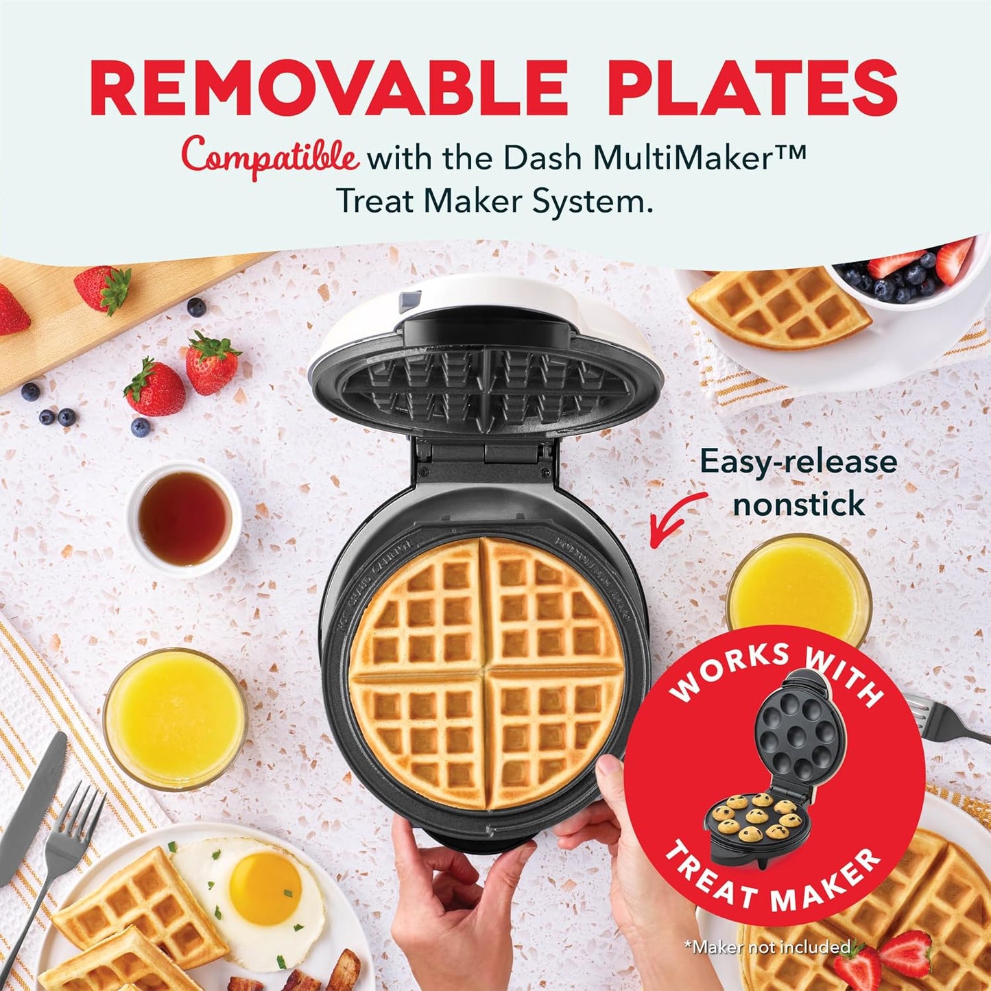 Paquete 2 platos antiadherentes para golosinas y desayuno