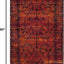 Alfombra persa 2'7x5' naranja alta tracción