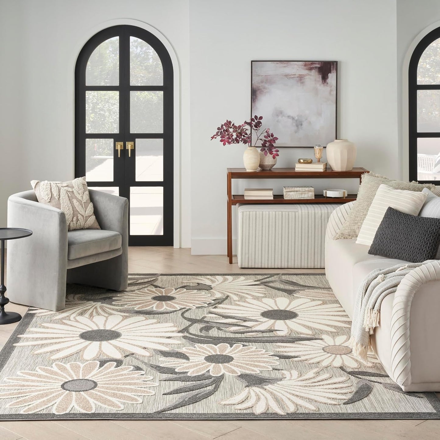 Alfombra beige 9x12ft dormitorio sala comedor fácil limpiar