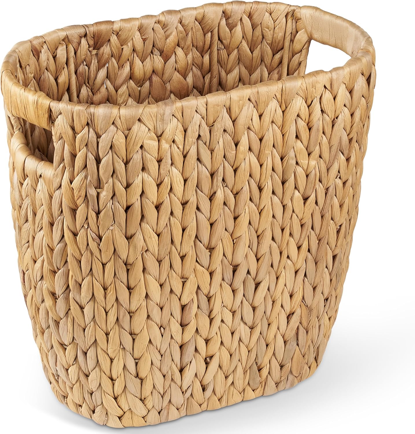 Basurero mimbre ratán 3.5gal con asa oficina cocina
