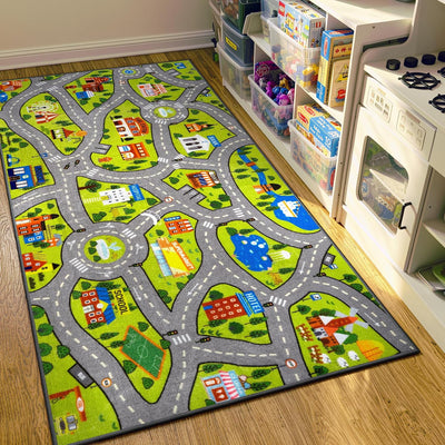 Alfombra educativa antiderrap 60x32pulg para niños
