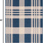 Alfombra exterior lavable 5'3x7'7 cuadros azul y beige