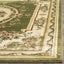 Alfombra Lyndhurst 2'3x4' salvia y marfil diseño medallón