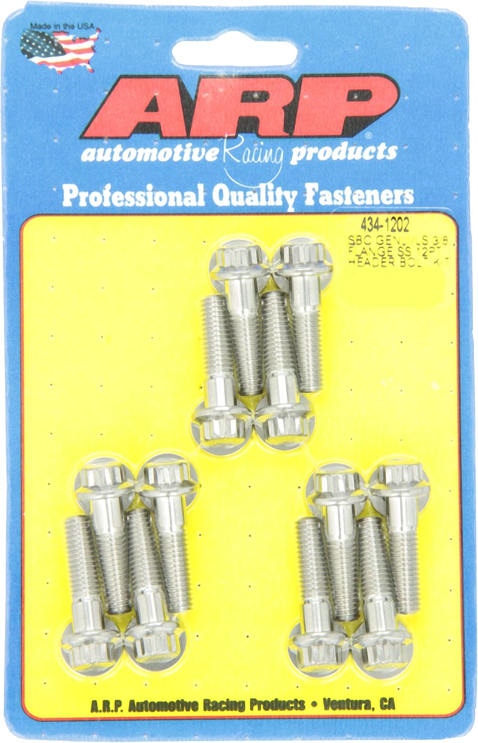 Brida SS 3/8pulg Kit pernos cabezal Chevy SBC/GenIII LS