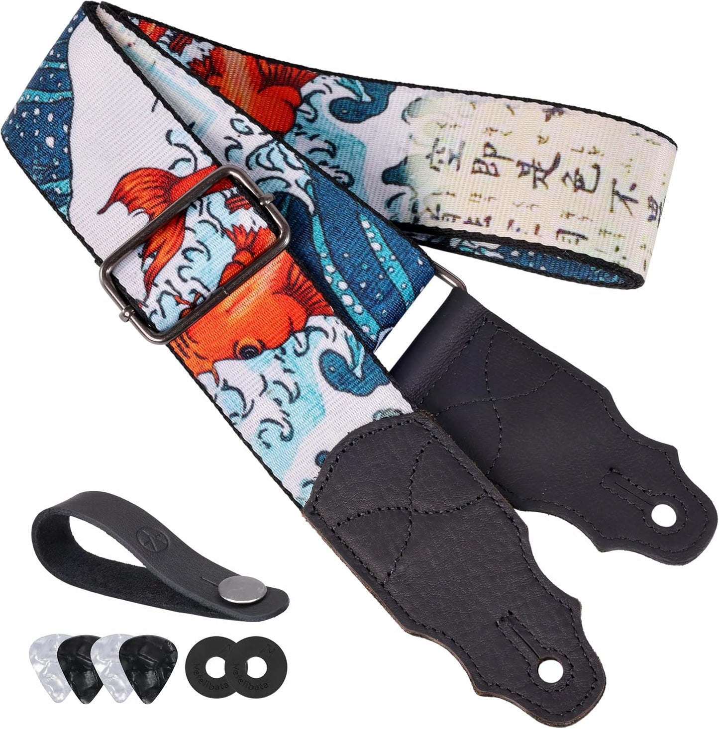 Correa guitarra cuero vaca 2pulg