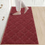 Tapete cocina antiderrap lavable 24x60pulg poliéster rojo