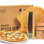 Juego 4 piedras pizza XL cordierita 15pulg balancín bambú 22pulg