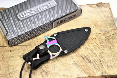 Cuchillo caza hoja fija tiburón 6" funda nylon