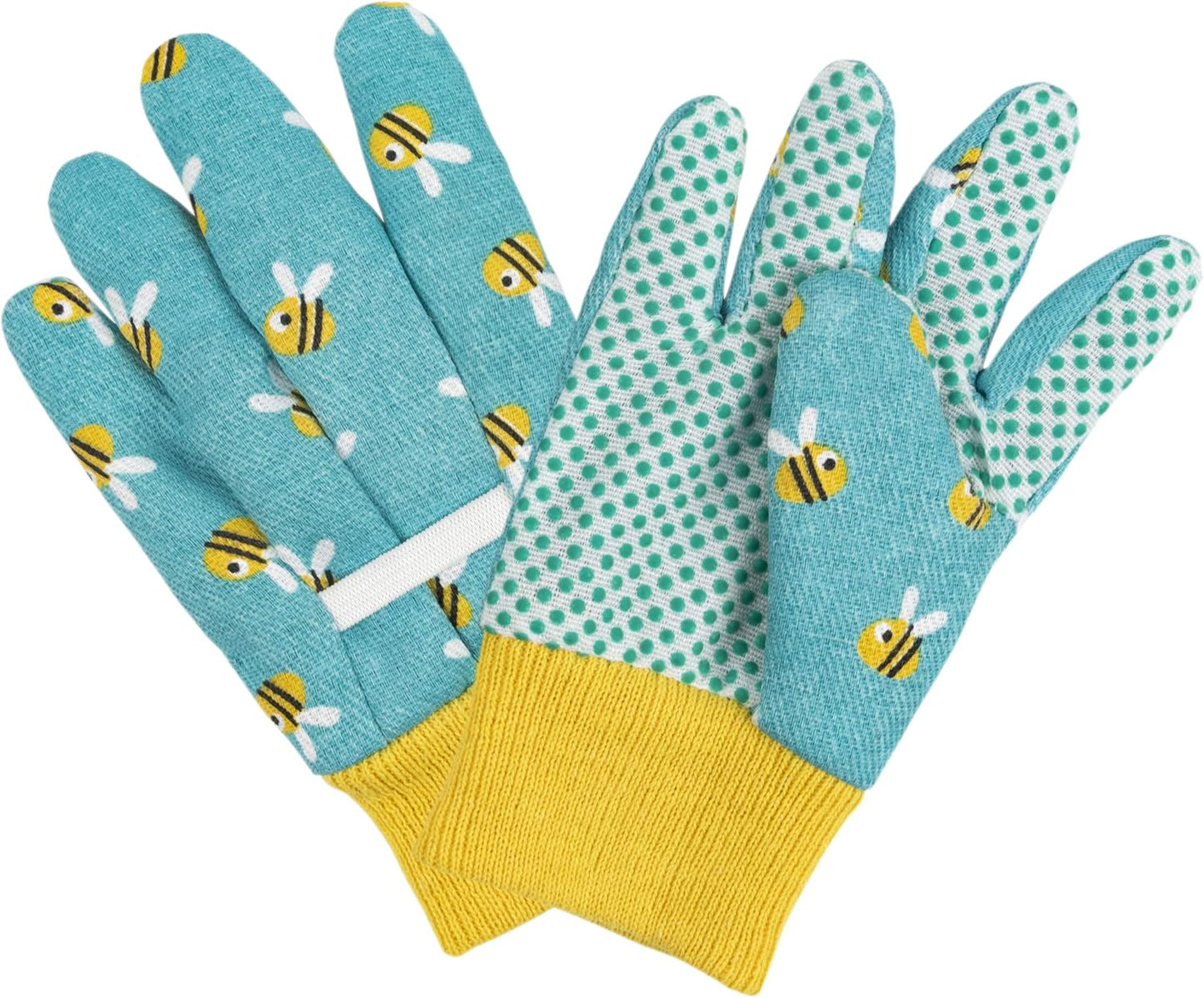 Guantes jardinería niños 3-6 años set 2 azul rosa