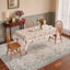 Alfombra vintage estilo bohemio 5x7pulg lavable antiderrap