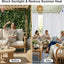 Cortinas impermeables para gazebo patio balcón 52x