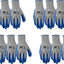 3 Pzas Guantes Trabajo Agarre Látex Mediano 133MF Gris