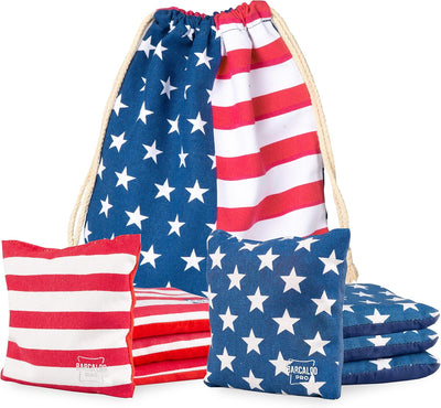 Set 8 bolsas cornhole doble cara resbaladizas profesional