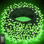 Guirnalda LED 200 luces verdes impermeables 66ft