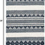 Alfombra decorativa 2x3ft color azul marino y marfil