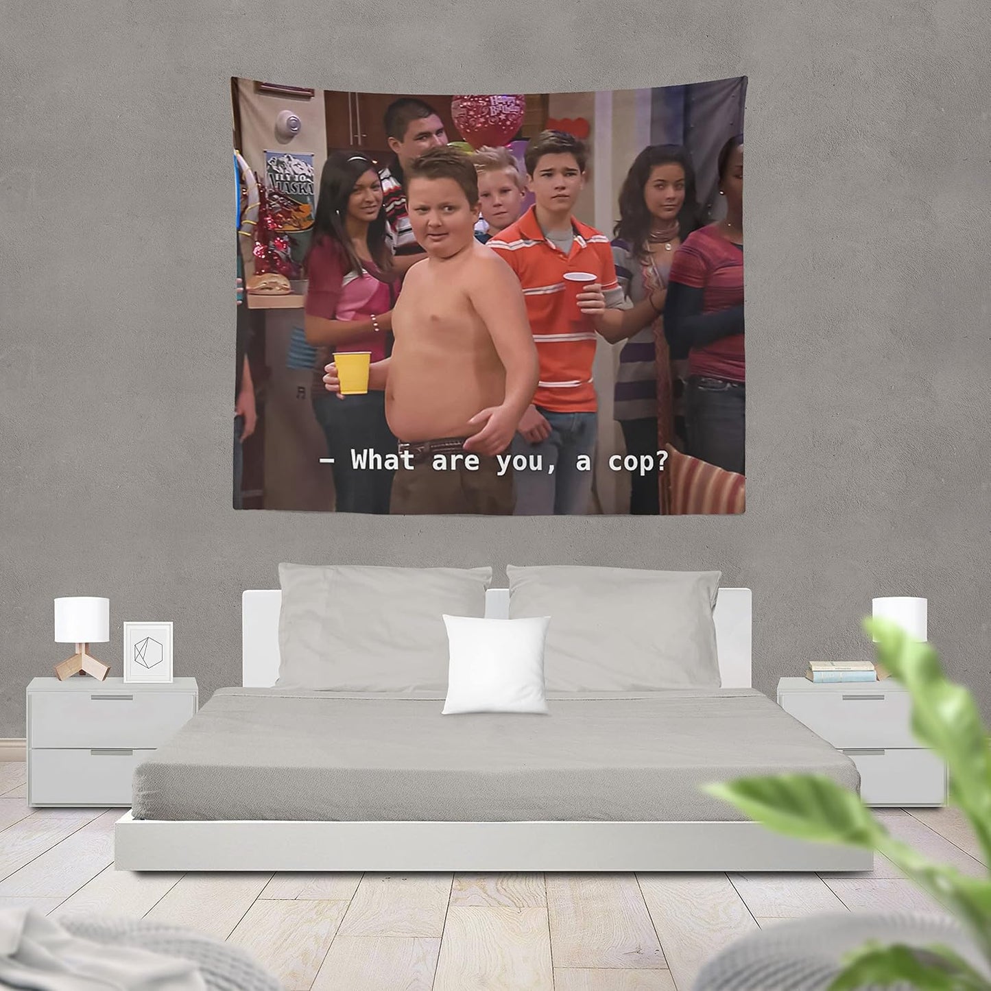 Bandera meme dormitorio universitario 40-90" suave