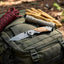 Navaja bolsillo hombre acero inox mango madera camping caza