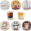 6 Pzas posavasos bambú 4x4pulg decoración animales