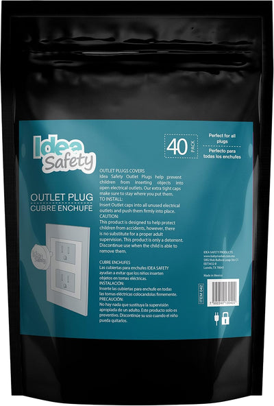 Fundas enchufes transparentes a prueba de bebés set 40 Home Basic