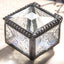 Caja anillo vitral Joyero vintage transparente