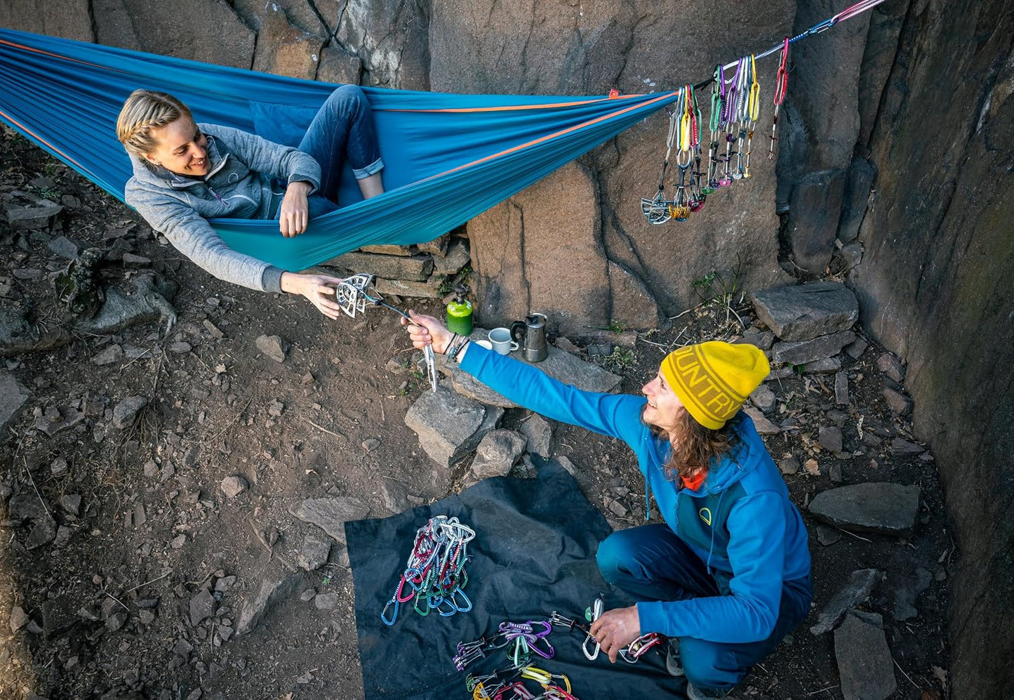 Cámaras escalada roca ligera protección activa