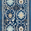 Alfombra pasillo 2'2"x7' diseño oriental chic desgastado