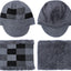 Bufanda invierno para hombre mujer visera punto forro polar