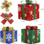 3 Cajas Regalo Iluminadas Navidad Decoración Hogar