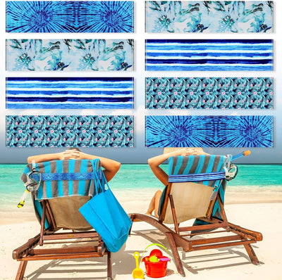 8 Pzas Bandas toalla silla playa 15.75x1.97" elásticas