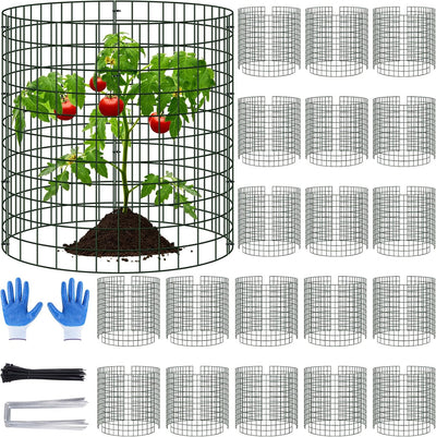20 Jaulas Plantas Exterior 13.5x14pulg Malla Metálica