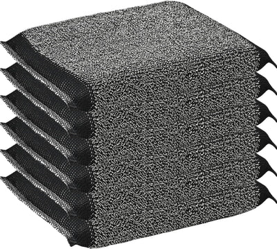 Esponjas acero lana cocina reutilizables 6 pzas color negro