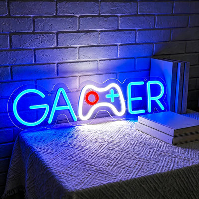 Letrero neón LED para gamer y sala de set