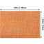 Set 8 manteles naranja tela lino 13x19pulg decoración mesa