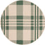 Alfombra redonda 4ft interiores exteriores verde beige