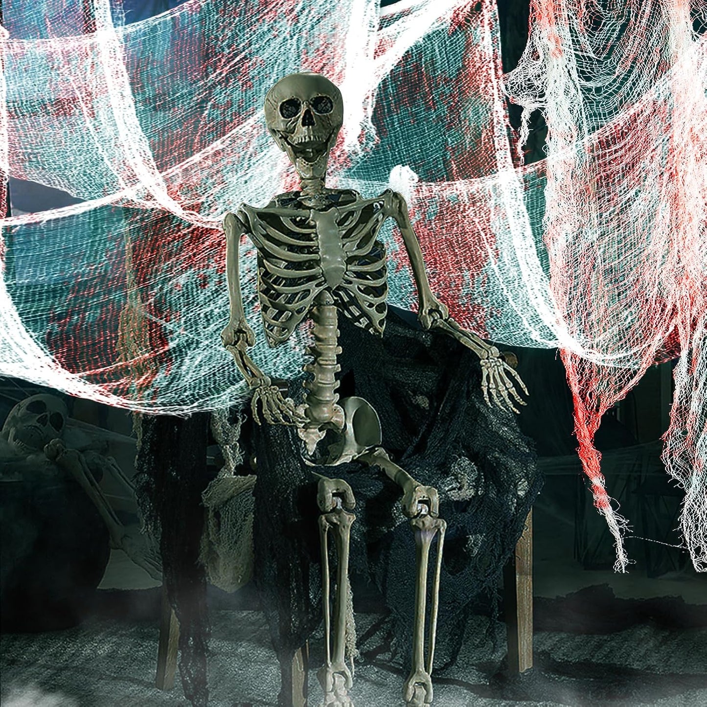 5 Paños Tela Espeluznantes Halloween 30x72pulg