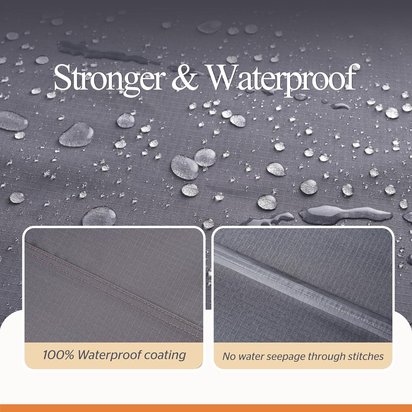 Funda silla patio impermeable 43x42x42" gris