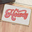 Tapete Howdy rosa intenso para cocina puerta exterior