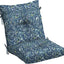 Cojín silla comedor 21x40pulg estampado cachemira azul